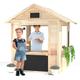 Big Game Hunters Wooden Playhouse Café Shop, Market Stall Play Shop, Kids Garden Toys, Outdoor Indoor Playhouse for Imaginative Play