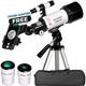 Slokey Telescope for Astronomy - Portable and Powerful 16x-120x Travel Scope - Easy to Mount and Use - Ideal for Kids and Beginner Adults - Astronomical Telescope for Moon, Planets and Stargazing