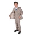 Cinda 5 Piece Boys Beige Suits Boys Wedding Suit Page Boy Party Prom 12-13 Years