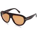 Tom Ford Unisex Adults’ FT0589 56E 59 Sunglasses, Brown (Avana)
