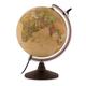 Tecnodidattica – Nova Rico Marco Polo Globe | Illuminated and revolving | Graduated meridian and magnifier | Cartography in English with ancient finish | 12"/30cm Diameter