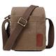 Troop London TRP0220 Classic Canvas Across Body Bag Brown