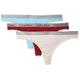 Calvin Klein Women's Thong Pack of 3, , Purple (RASP JAM/Whim/Venetian Blue RJV), 8 (Size: X-Small)