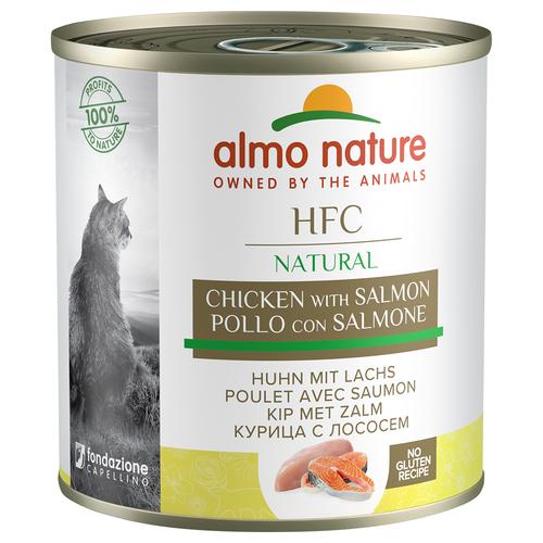 24x280g HFC Natural Huhn & Lachs Almo Nature Katzenfutter Nass - 20+4 gratis!