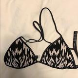 Victoria's Secret Swim | Bikini Top With Removable Pads | Color: Black/White | Size: S