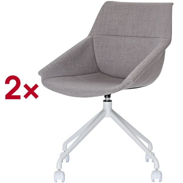 Paperflow 2er-Set Besucherstuhl »Luge« grau, 45.5 cm