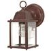 Nuvo Lighting 63464 - 1 Light Old Bronze Clear Beveled Glass Shade Wall Lantern (1 Lt Cube Outdoor Wall Fixture)