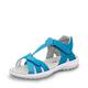 Superfit Mädchen Rainbow Riemchensandalen, (Blau 80), 31 EU