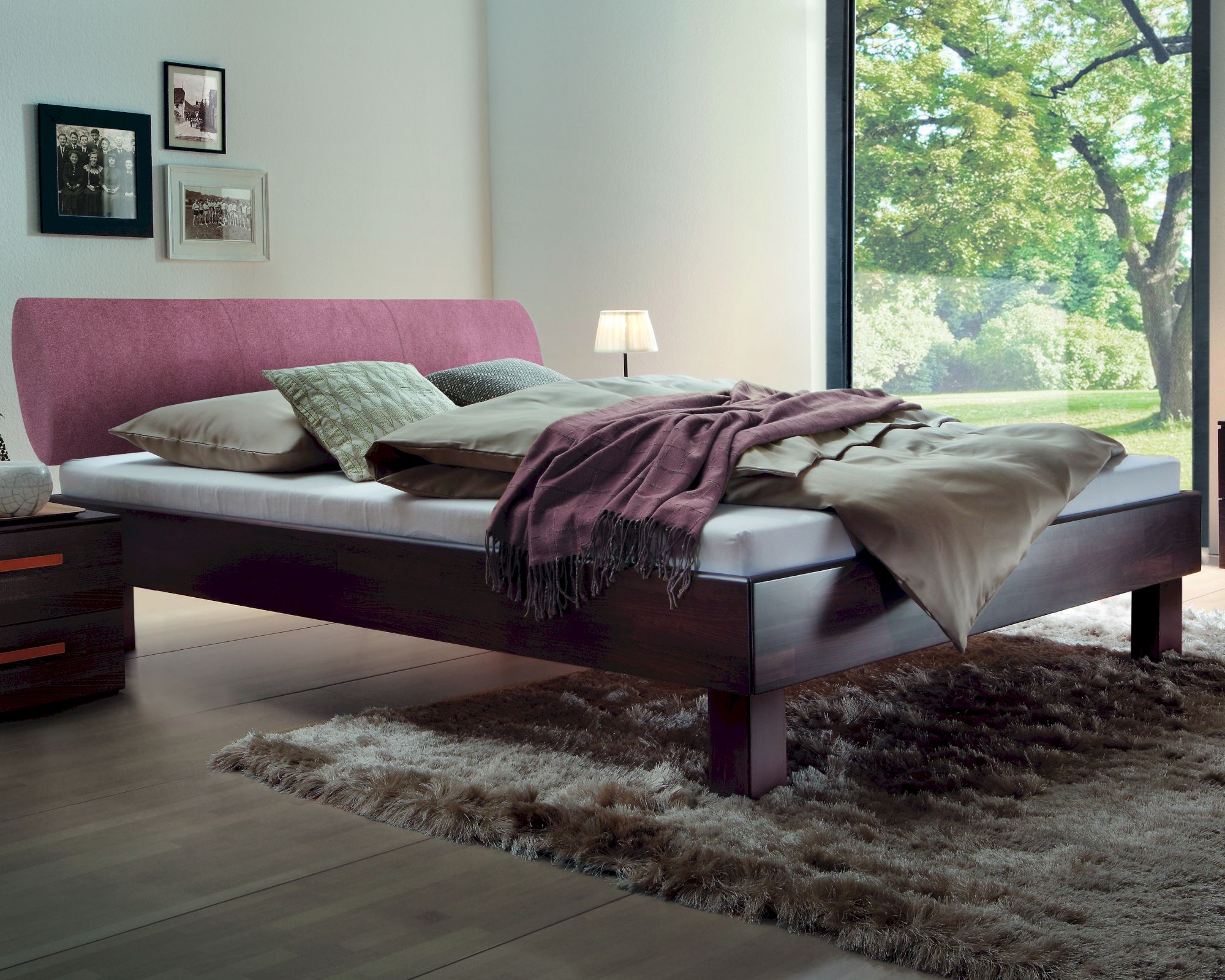 Hasena Wood-Line Premium Cantu/Elipsa 120x200 cm / Buche walnuss, geölt