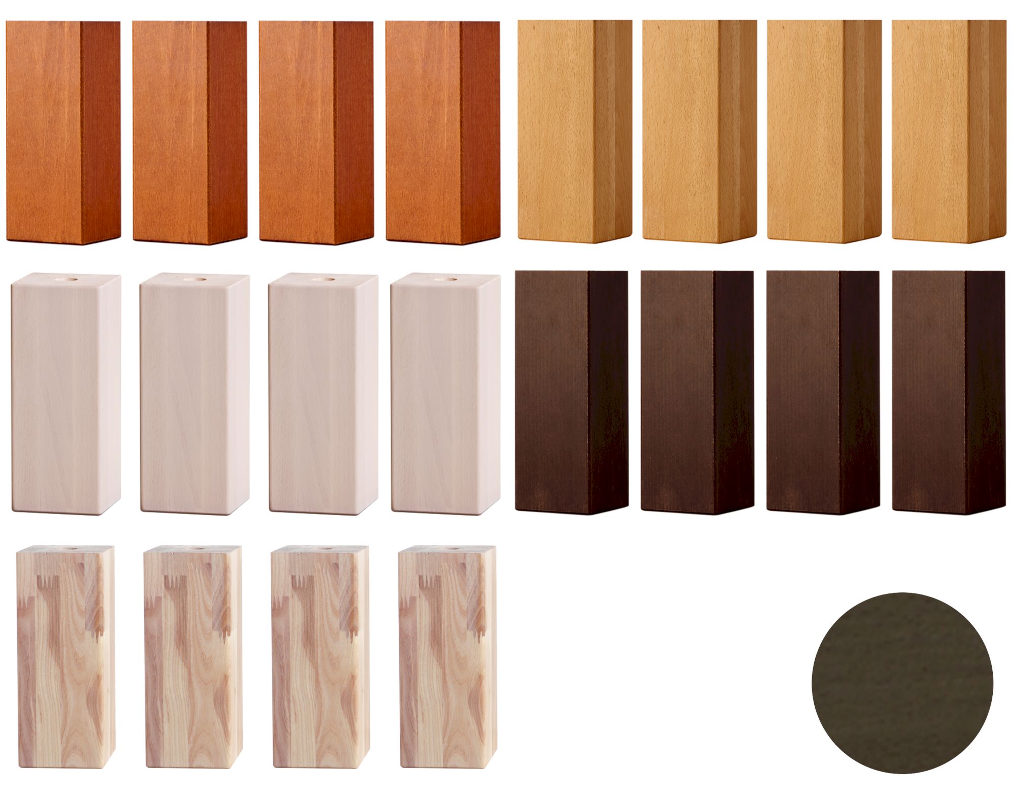 Hasena Wood-Line Massivholzbett Cantu 90x200 cm Buche kirschbaumfarbig 20 cm