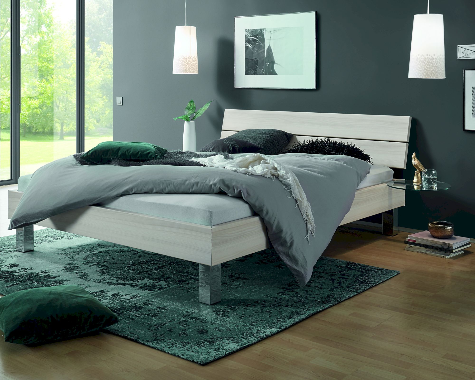 Hasena Top-Line Bett Advance Mico/Nuetta 120x200 cm / Buche HN