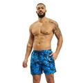 Urban Classics Herren Pattern Swim Shorts Badehose, Blue Flower, XL