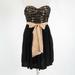 Anthropologie Dresses | Black Anthropologie Lil Dress 0 Nwt $258.00 | Color: Black/Tan | Size: 0