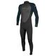 O'Neill Wetsuits Jungen Reactor II 3/2mm Back Zip Full Wetsuit Neoprenanzug, Black/Slate, 16