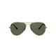 Ray-Ban Unisex Aviator Sunglasses, Green, 58 mm UK