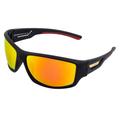 Breed Aquarius Polarized Sunglasses - Men's Black/Red-Yellow One Size BSG060RD