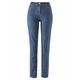 Avena Damen Jeans-Hose Blau einfarbig