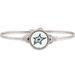 Women's Luca + Danni Dallas Stars Silver Bangle Bracelet