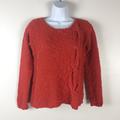 Anthropologie Sweaters | Anthropologie Yellow Bird Chenill Sweater Womens S | Color: Orange/Red | Size: S