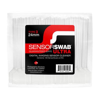 Photographic Solutions Type 3 Sensor Swab Ultra for FX or Full-Frame Sensors (100-Pack, 24mm) US3B100