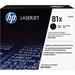 HP 81X High Yield Black Toner Cartridge CF281X