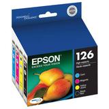 Epson T126 DURABrite Ultra High-Capacity Black & Color Ink Cartridge Set T126120-BCS