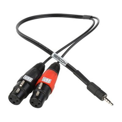 Sescom Dual Female XLR to 3.5mm TRRS Plug - Line to Mic Level Summing Cable for Mo SES-IPSUMXLR3