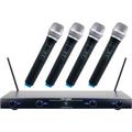 VocoPro VHF-4000-1 Professional Quad VHF Wireless Handheld Microphone System VHF-4000-1