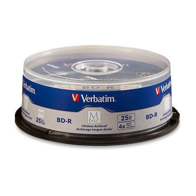 Verbatim 25GB BD-R 4x M DISC with Branded Surface (25-Pack Spindle) 98909