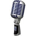 Shure Super 55 Supercardioid Dynamic Microphone (Chrome with Blue Foam) SUPER 55