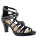 Easy Street Elated - Womens 8.5 Black Sandal W2