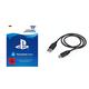 PSN Card-Aufstockung | 15 EUR | deutsches Konto | PSN Download Code & Hama Controller Ladekabel f√ºr PS4, ‚ÄûBasic‚Äú, 1,5 m (extra langes Kabel, microUSB-Anschluss) Aufladekabel