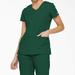 Dickies Women's Eds Signature V-Neck Scrub Top With Pen Slot - Hunter Green Size Xxs (85906)