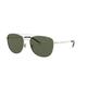 Polo Ralph Lauren Men's 0PH3127 Sunglasses, Pale Gold/Bottle Green, 57 mm