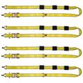 B/A Products 4-Pack Ratchet Tie-Down Assembly with Double Finger Hooks 2 x 10