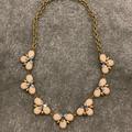 J. Crew Jewelry | Beautiful J. Crew Flower Statement Necklace | Color: Gold/Pink | Size: Os