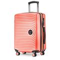 HAUPTSTADTKOFFER Mitte - Hand Luggage 55x40x23, TSA, 4 Wheels, Travel Suitcase, Hard-Shell Suitcase, Rolling Suitcase, Hand Luggage Suitcase, Cabin Luggage Suitcase, Coral