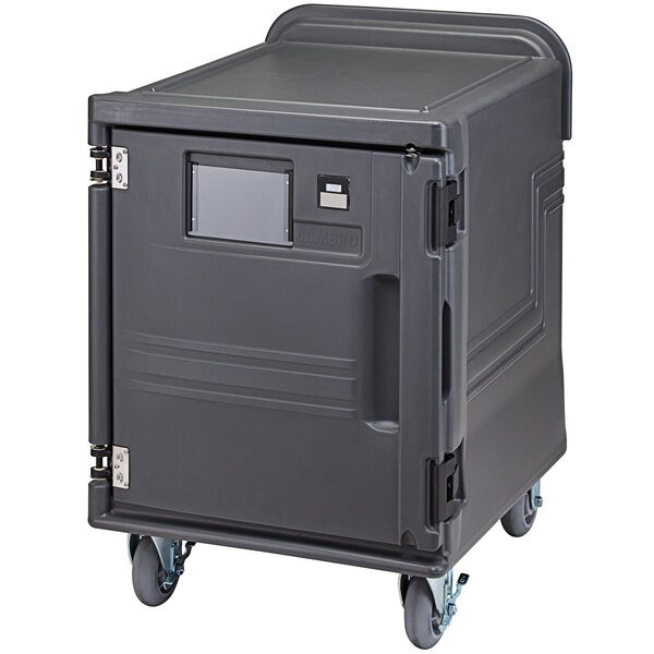 Cambro PCULH2SP615 Pro Cart Ultra® Charcoal Gray Low Profile Electric Hot Holding Cabinet in Fahrenheit with Security Package - 220V (International Use Only)