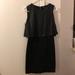 Zara Dresses | Black Dress With Leather Top | Color: Black | Size: M