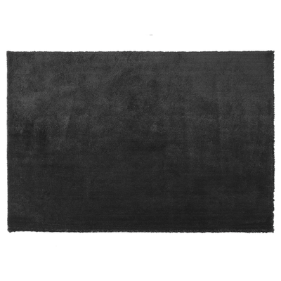Teppich Schwarz 160 x 230 cm Shaggy mit Kuschelfaktor Getuftet in rechteckiger Form Klassisch
