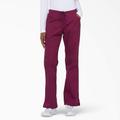 Dickies Women's Eds Signature Drawstring Cargo Scrub Pants - Wine Size M (86206)