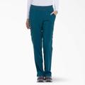 Dickies Women's Eds Essentials Tapered Leg Cargo Scrub Pants - Caribbean Blue Size XS (DK005)