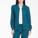 Dickies Women's Dynamix Zip Front Scrub Jacket - Caribbean Blue Size XL (DK330)