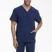 Dickies Men's Eds Essentials V-Neck Scrub Top - Navy Blue Size 2Xl (DK645)