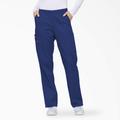 Dickies Women's Eds Signature Tapered Leg Cargo Scrub Pants - Galaxy Blue Size S (86106)