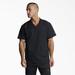 Dickies Men's Dynamix V-Neck Scrub Top - Black Size S (DK640)