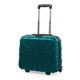 suitline - Pilotentrolley Hartschale, Business Trolley, Kabinengepäck, Handgepäck Trolley, Pilotenkoffer, Bordcase, Bordgepäck, TSA, ABS, 2 Rollen, Aquagrün