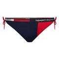 Tommy Hilfiger Women Cheeky String Side Tie Bikini Bottoms, Pitch Blue XL Pitch Blue