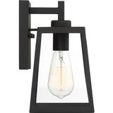 Nuvo Lighting 66581 - 1 Light Matte Black Clear Glass Shade Wall Lantern (HALIFAX 1 LT SMALL LANTERN)