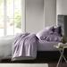 Madison Park Split King 55% Cotton 45% Polyester Sateen 7Pcs Sheet Set in Purple - Olliix MP20-7156